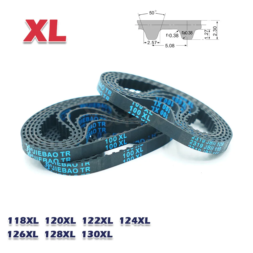 XL Type Closed Loop Rubber Timing Belt 118XL 120XL 122XL 124XL 126XL 128XL 130XL Width 6~30mm Drive Transmission CNC Pitch 5.08