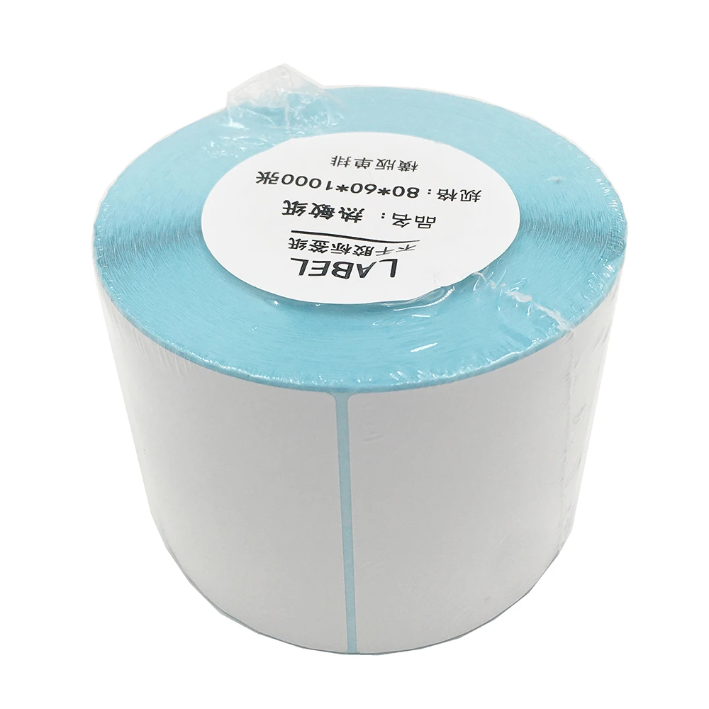 80x60-1000sheets Thermal Label Sticker Paper Supermarket Price Blank Barcode Label Direct Print Waterproof Print Supplies