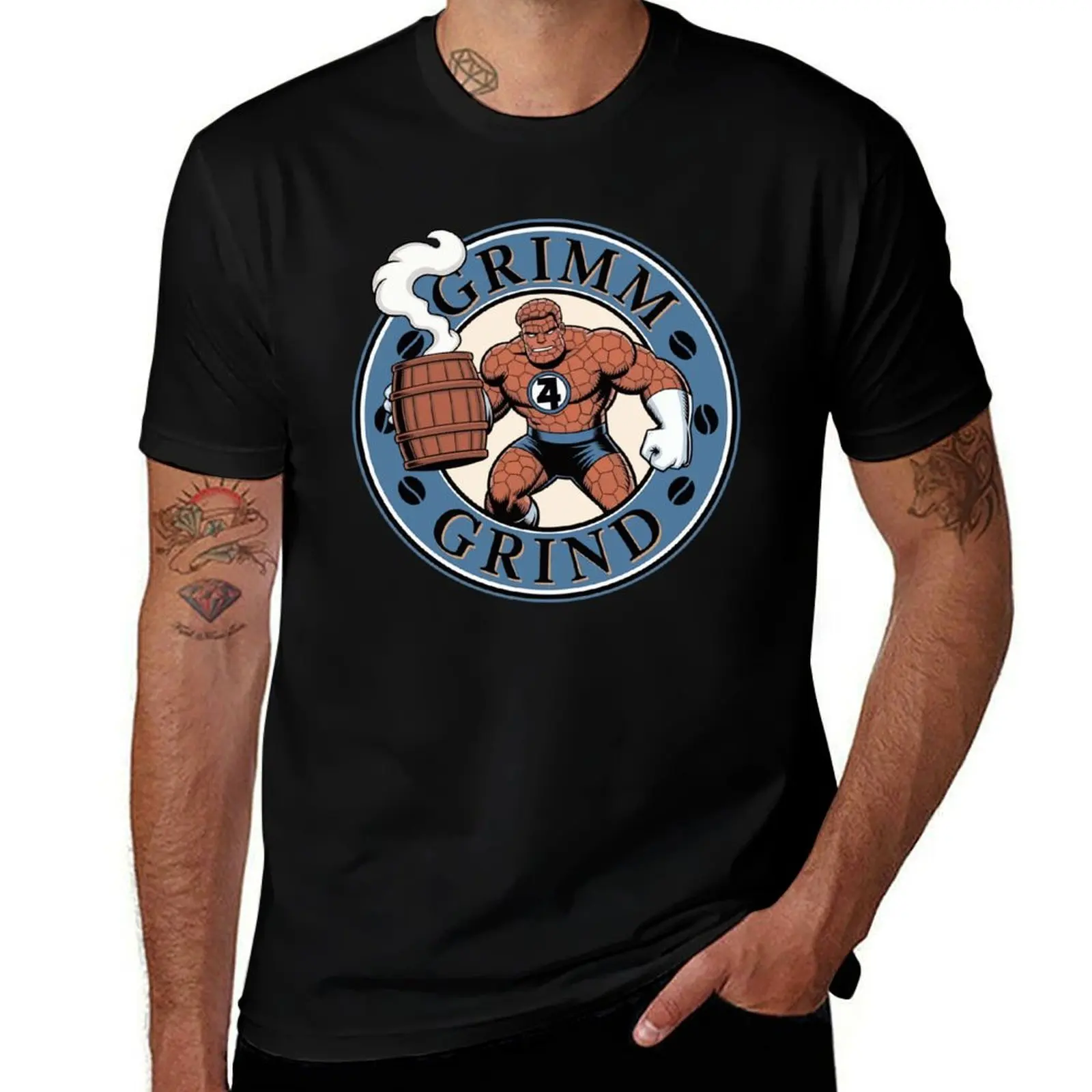 

The Thing Ben Grimm's Grind T-Shirt plus size tops summer shirt plain Men's t-shirts