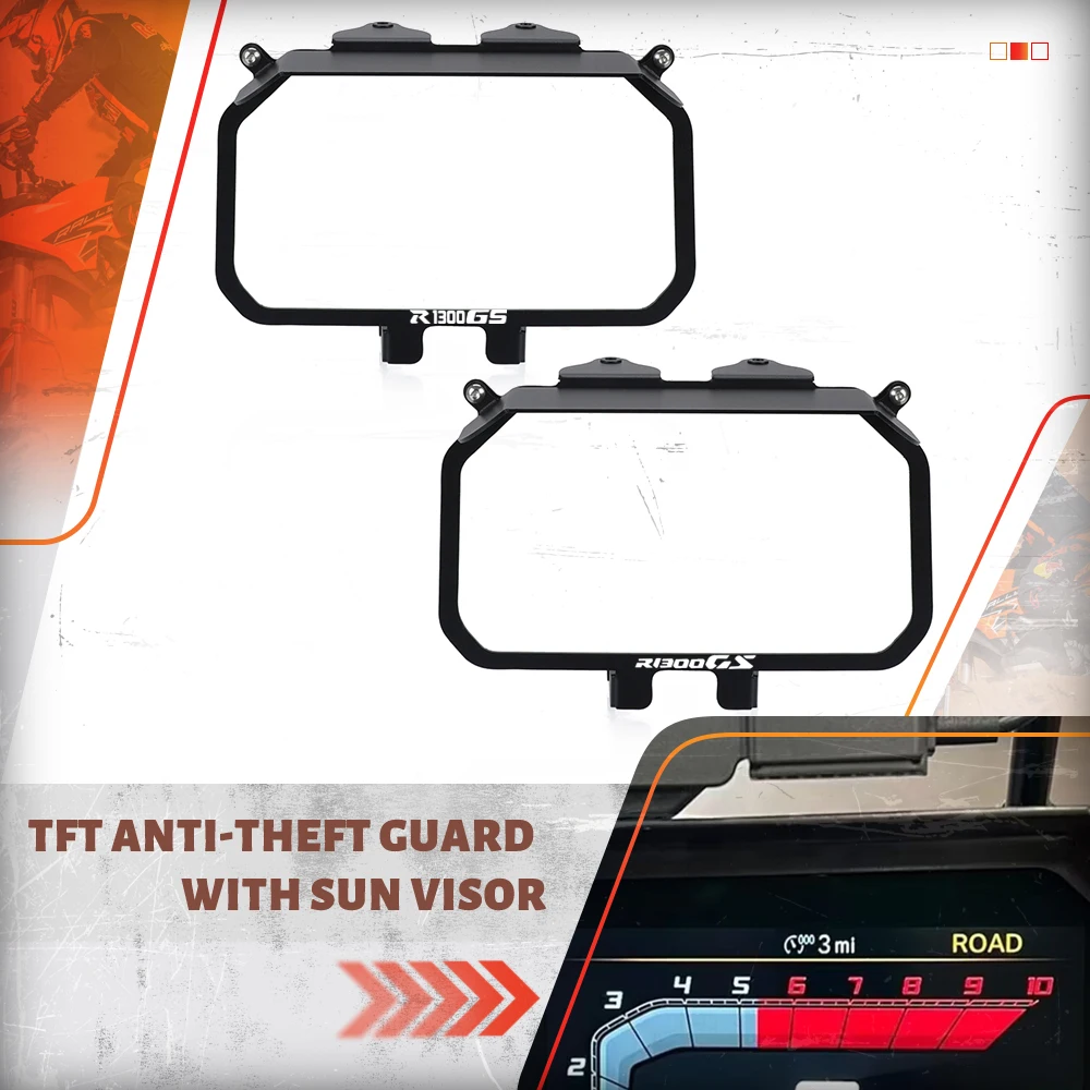 

Для BMW R1300GS Adventure Trophy TE R1300GS мотоциклетная TFT защита от кражи с солнцезащитным козырьком, крышка инструмента 2023 2024 2025