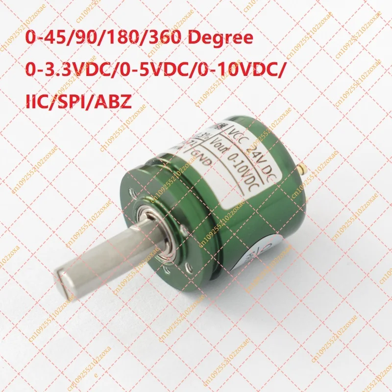 

Non-contact Angle Rotation Sensor, 0-360° 0-45° 0-90° 0-180° Angular Torque Sensor 0-3.3V/5V/10V IIC SPI ABZ Output