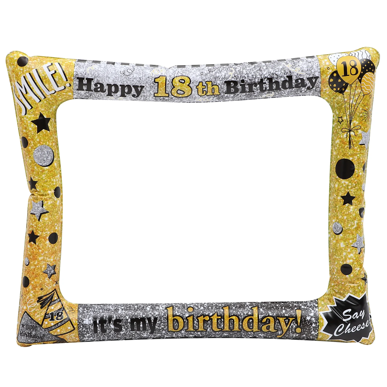 

Inflatable Photo Frame 18th Birthday Selfie PVC Prop Fun Party Favor Excellent Background Photo Booth Props Safe