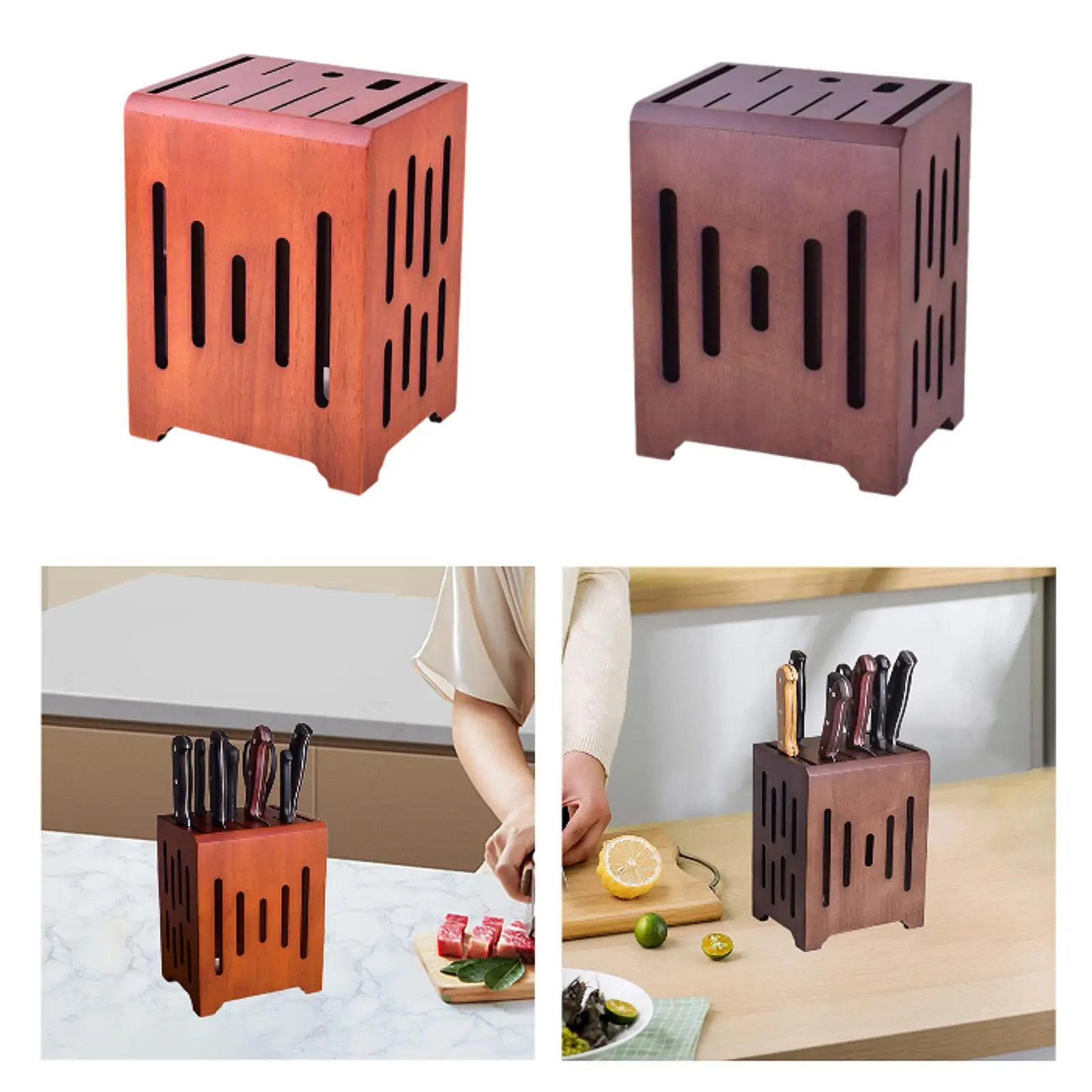 

Knife Block Heavy Duty Save Space Organizer Universal Wooden Professional Keep Knives Neat Sharp Knife Stand Knife Block Holder