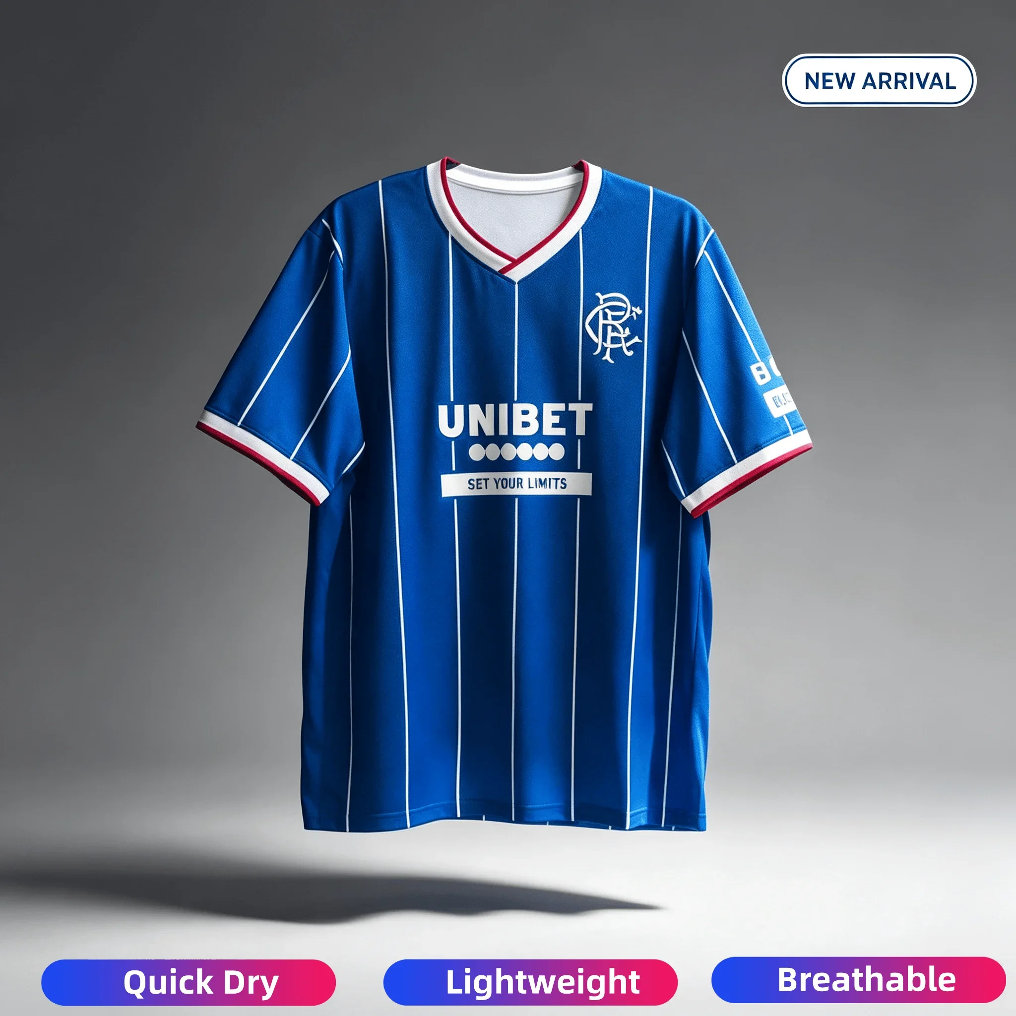 2026 Hot Sales Rangers Football Jersey Men's Women's Summer Sports Oversize T-shirt Breathable Quick Drying Streetwear Clothing
