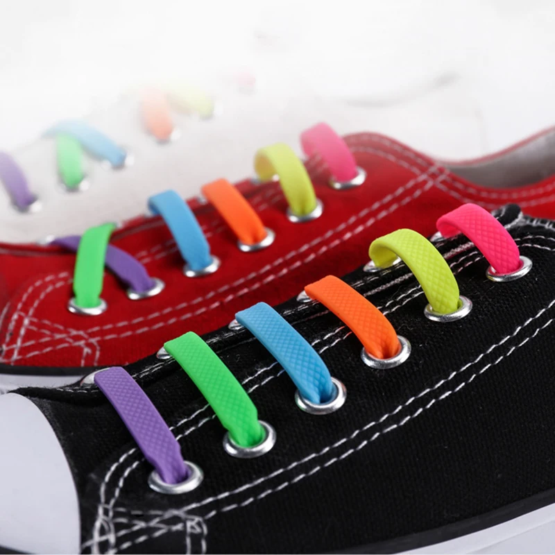 2026 New Fashion Unisex Shoelaces For Shoes Soft Athletic Shoe Laces Silicone Without Tie Strings Elastic Shoelaces Shoestrings