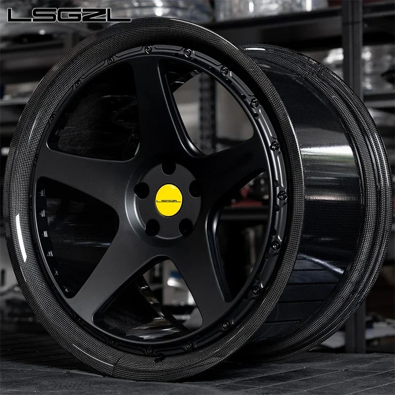 

Forged Carbon Fiber 5x130 5x114.3 5x112 Rim 17 -26 Inch Wheel Concave Deep Dish Sport Car Wheel for Urus