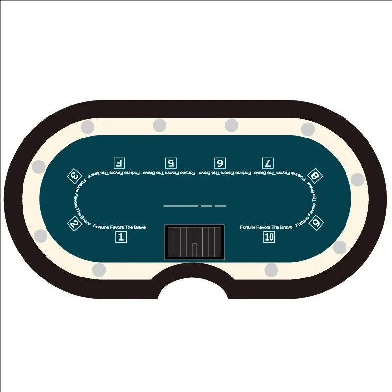 

Poker Tablecloth Competition Poker Table Mat Design Customization (Featured Seat Number)