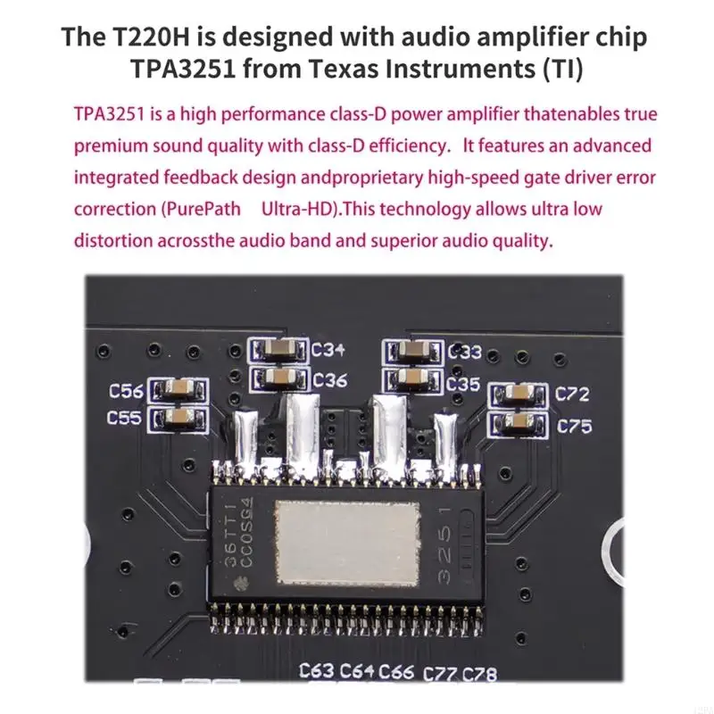 L6Y XY-T220H 220Wx2 Audiory Amplifier Module TPA3251 Control With Adjustable Stereos Output For Car Sound Enhancement