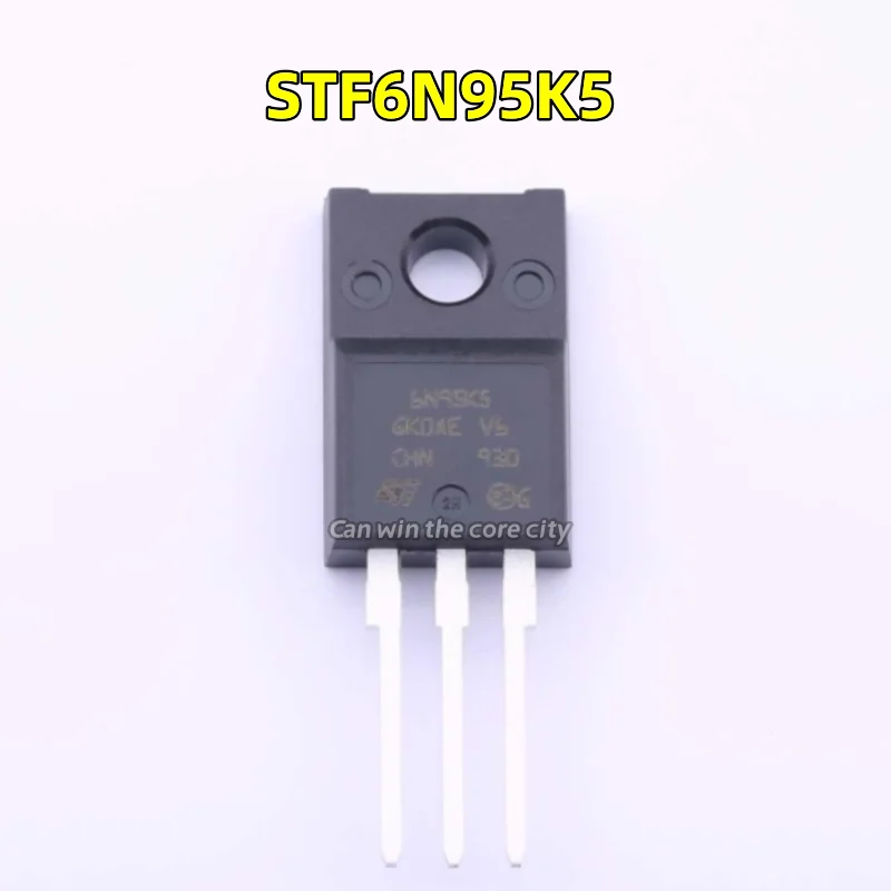 

5-10 pieces STF6N95K5 6N95K5 Straight into the TO220F N channel 950V 9A MOS effector tube original imported