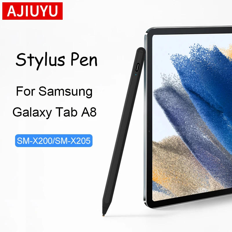 AJIUYU Stylus Pen For Samsung Galaxy Tab A8 SM-X200 X205 A7 Tablet Pen Rechargeable For S8 UItra Screen Touch Drawing Pen Pencil