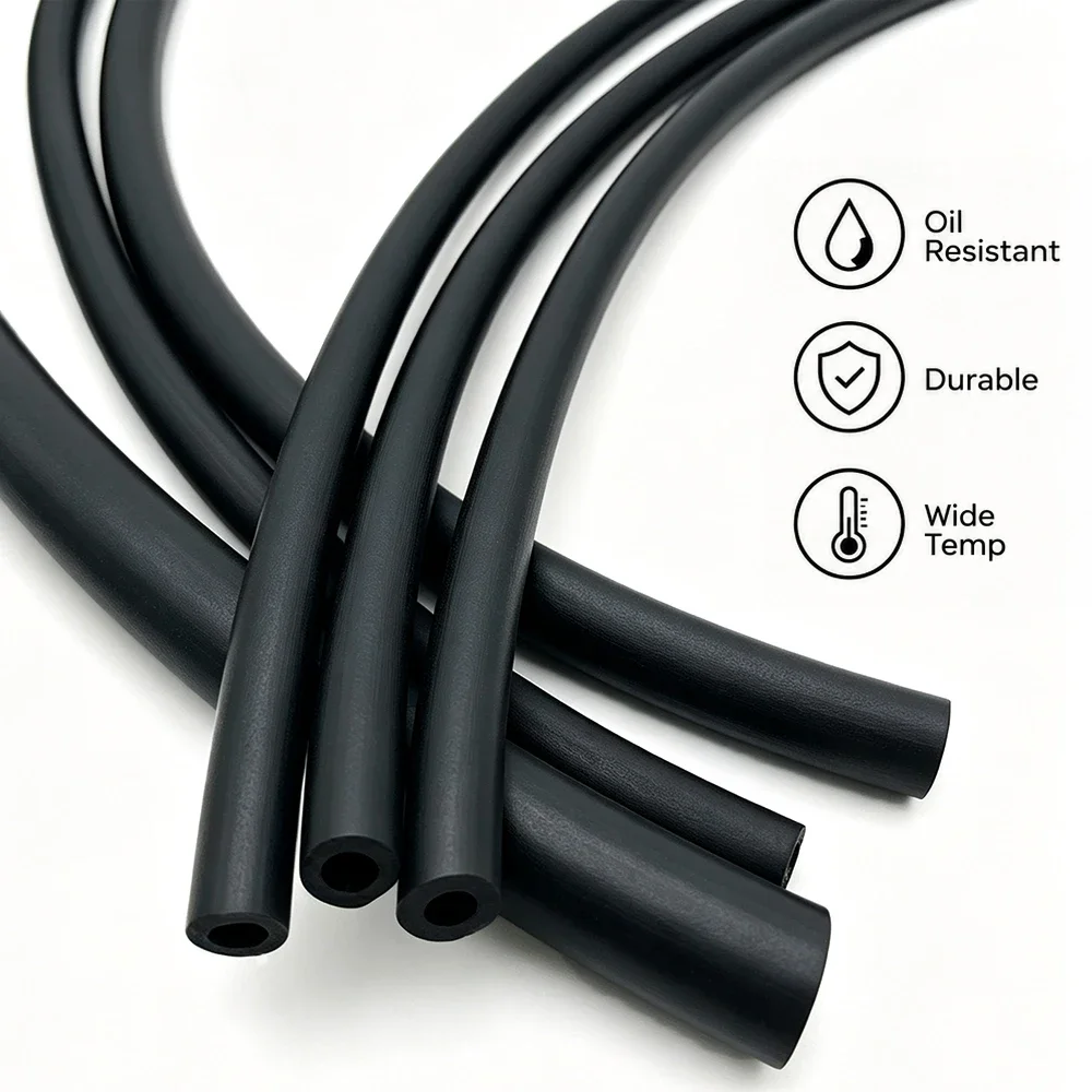 Black Multi Specification Nitrile Rubber Hose, Anti-aging, Not Easy to Crack Equipment, Oil Pipeline Hose, Inner Diameter 2-25mm