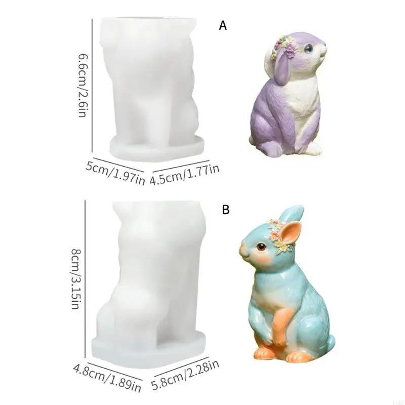 قالب أرانب من السيليكون المتين لوازم حرفية لمشاريع العطلات التي تصنعها بنفسك