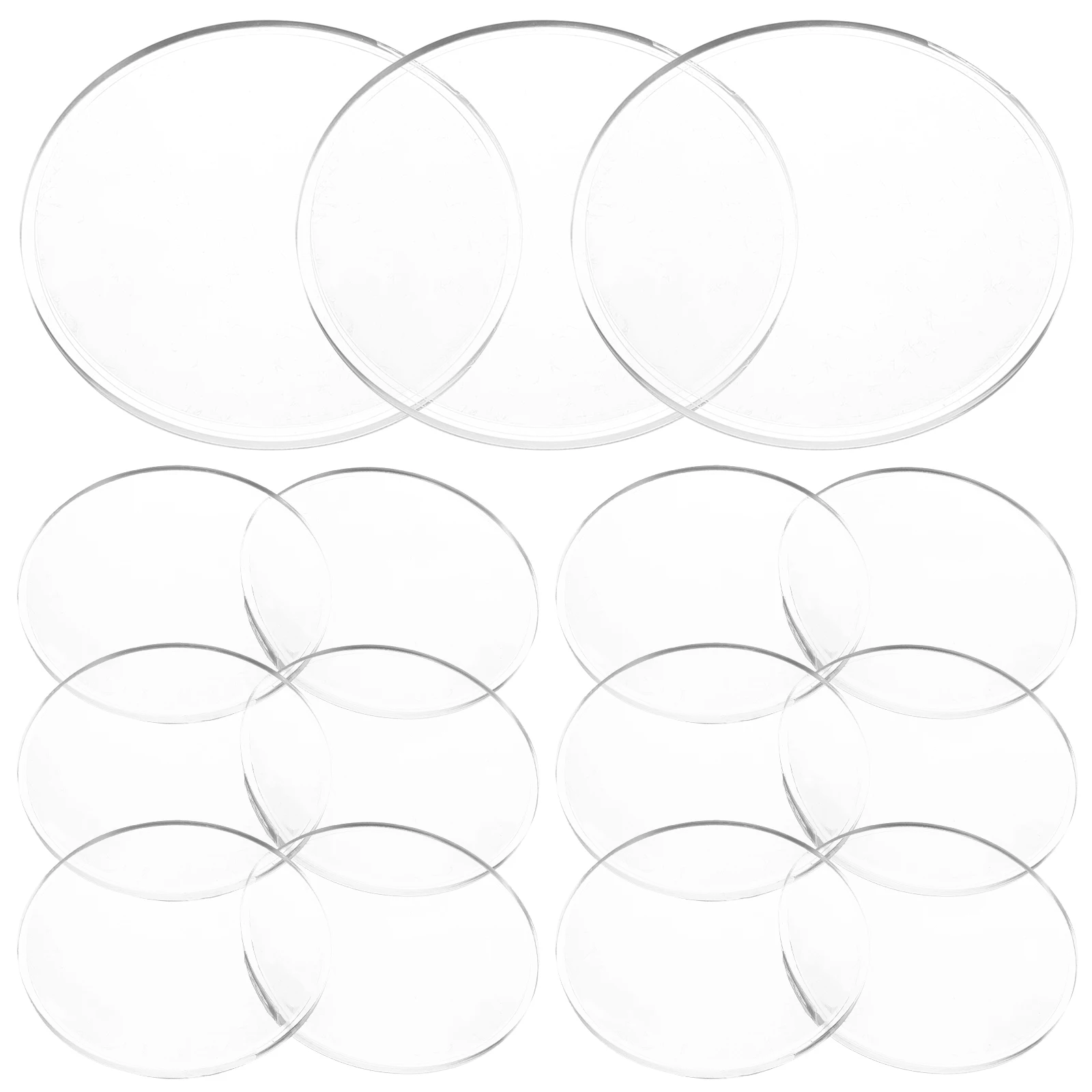 

20Pcs 42Mm Diameter Double Convex Lens Acrylic Magnifying Glass Lens for Reading Observation Lab Physics Tools Educational