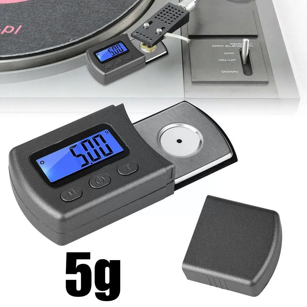 Digital Turntable Stylus Force Scale Gauge For Vinyl Record Turntable Player LP Digital Turntable Stylus Tonearm Phono Cart B3U8