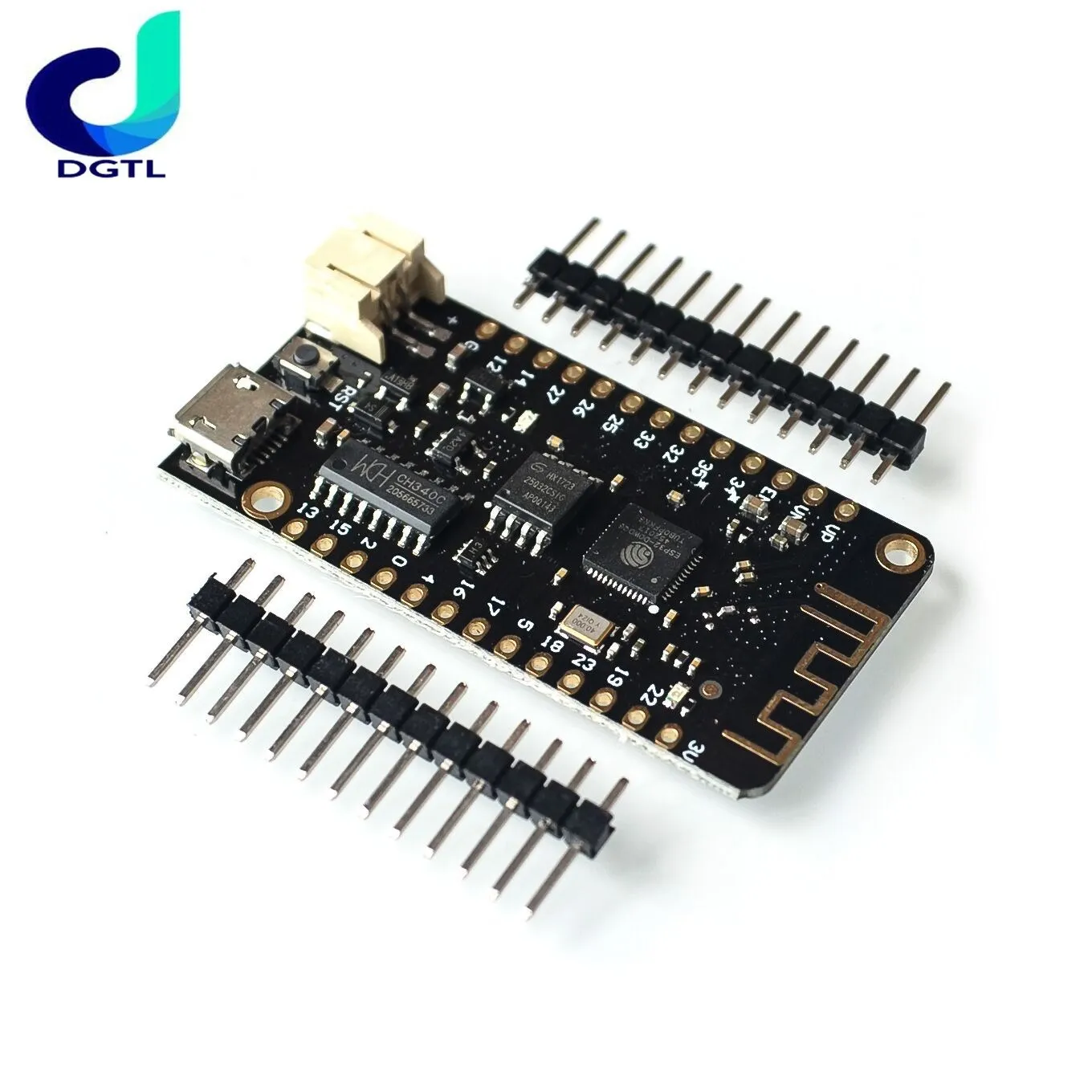 

Wifi For Bluetooth Development Board Antenna ESP32 ESP-32 REV1 CH340 CH340G MicroPython Micro USB Lithium Battery Interface