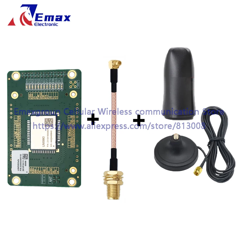 Free Ship EM-UM980D4 Core Board UM980D4 RTK GPS Module With EM-609 High-precision Antenna RTK GNSS Receiver