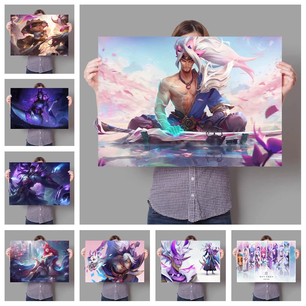 Game League of Legends Soul Lotus Series Skin Poster HD Picture Canvas Printing Home Decoration Room Home Decor Art Wall Posters