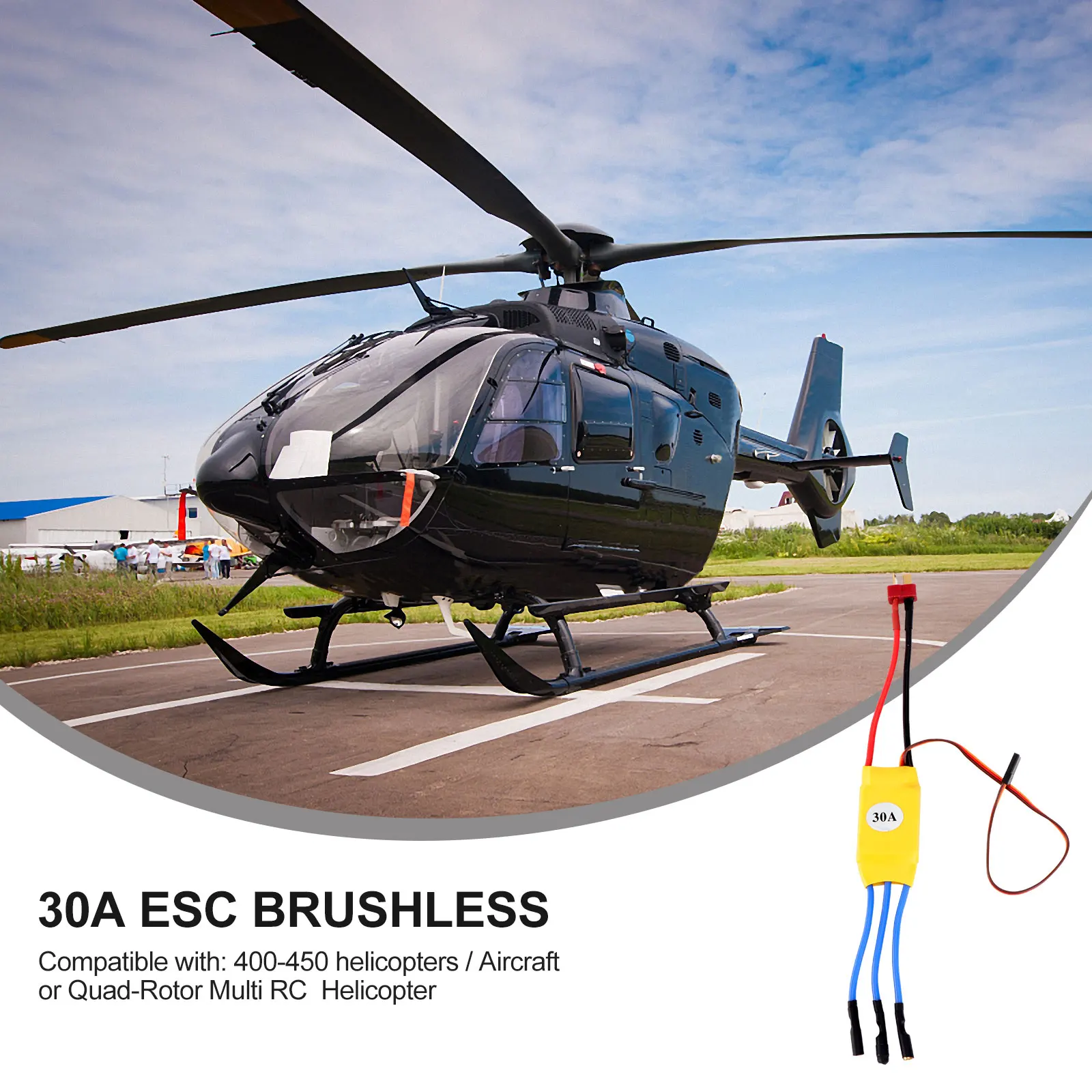 

30A Continuous 30A Burst 40A 45x24x11mm RC Helicopters Drones Esc Controller Speed Controller Compatible BLM