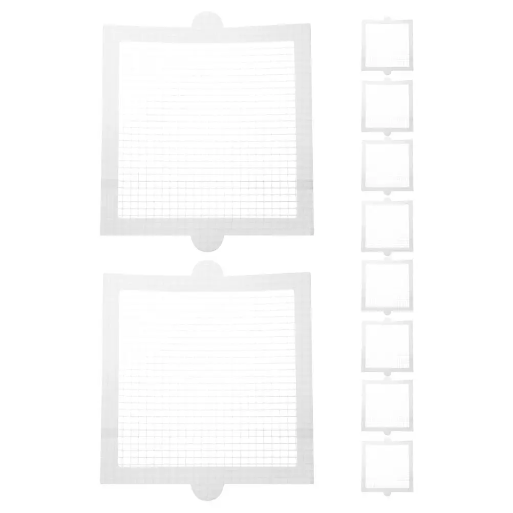 10Pcs Anti-Clogging Drain Sticker Disposable Sink Strainer Sticker for Shower Stall Tub Kitchen Washbasin Floor Drain Filter