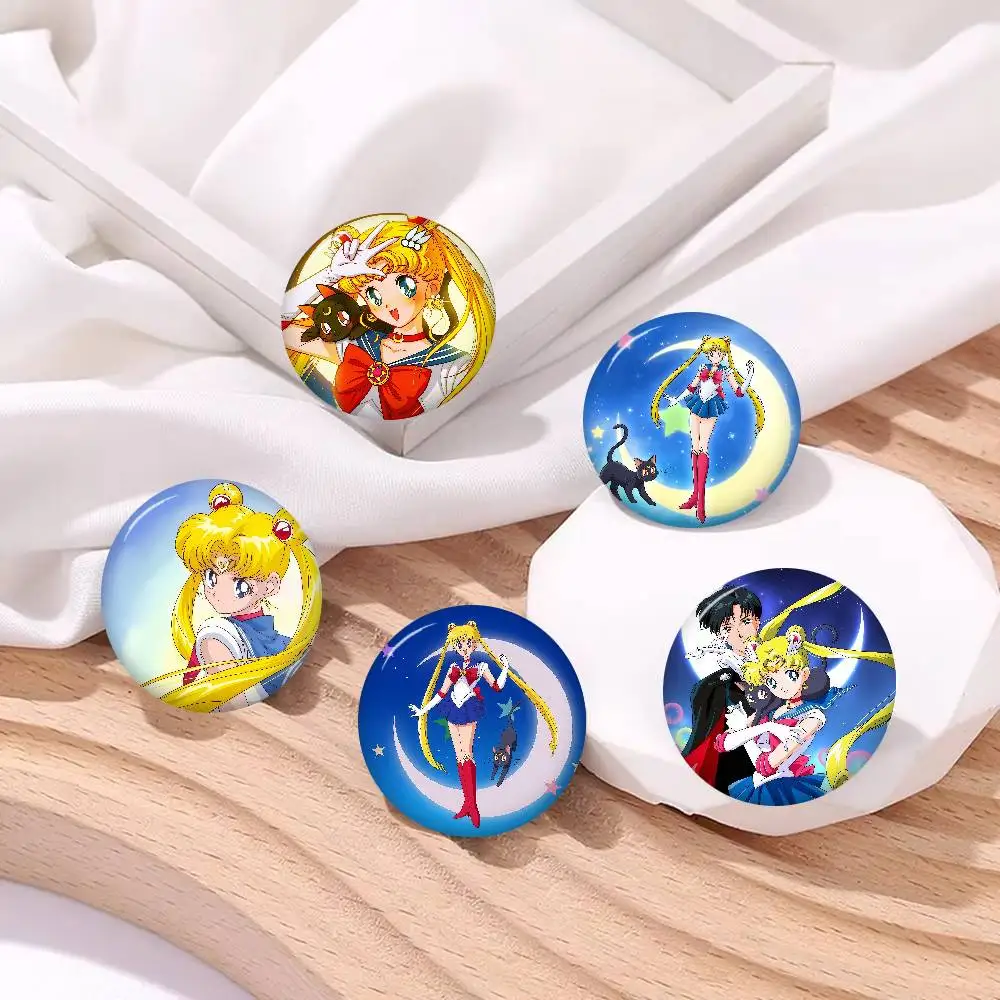 Handmade Brooch Cartoon Cosplay Badge On Backpack Jewelry Accessories Gifts Sailors Moon