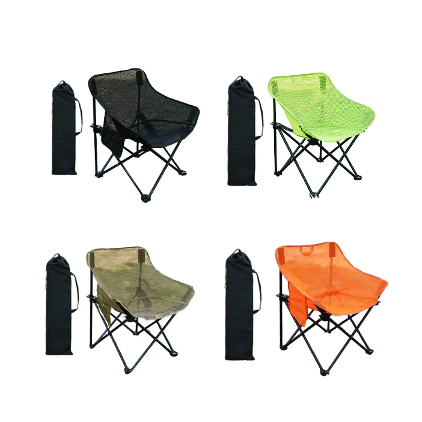 

Folding Chair Breathable Outdoor Furniture Camping Chair Beach Chair Outdoor Moon Chair for Barbecue Picnics Hiking Lawn Garden