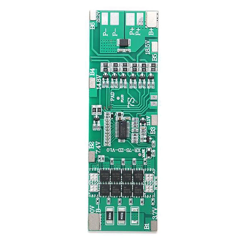 Balanced 7S BMS Lithium 18650 Charge Board Short Circuit Protection Common Port Equalizer For Power Bank