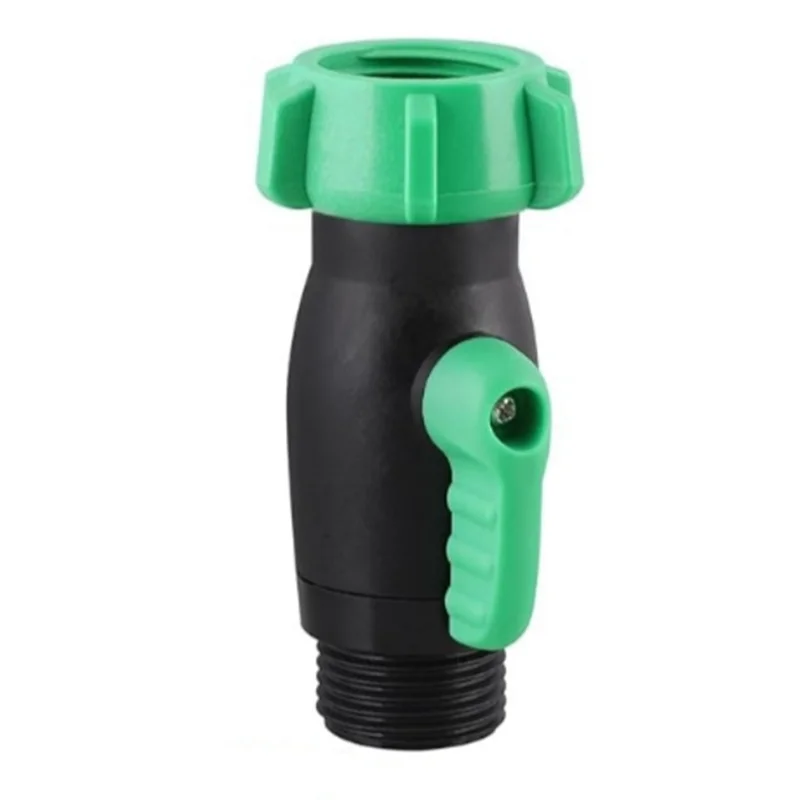 A74E-US 3/4GHT Inlet And Outlet Garden Hose Threaded Heavy Duty Plastic Hose Stop Valve