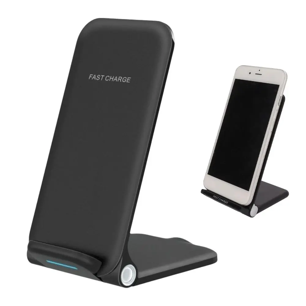 New Foldable Wireless Phone Stand ABS Fast Charging Wireless Charging Stand Adjustable Viewing Angle Charging Dock Desktop