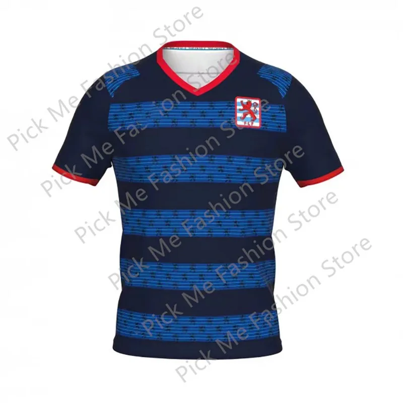 New Summer Men Sports T-Shirt Jersey Boys Girls Luxembourg Tops Tees Kids Football Training Clothing Fans Commemorative Tshirt