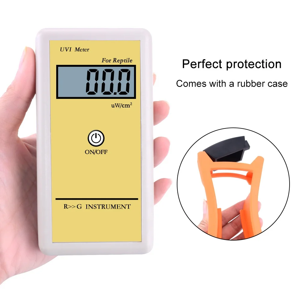Portable Handheld UV Intensity Meter UVI Tester Sun UV Index Detector Ultraviolet Radiation Radiometer for Outdoor Sunlight