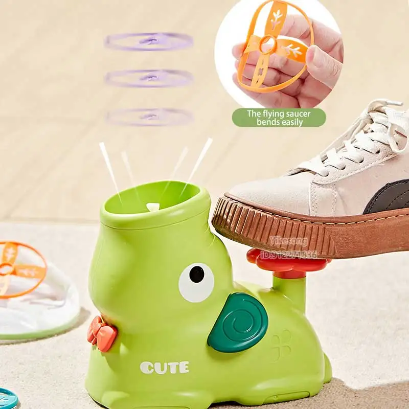 Foot Step On Flying Disc Air Rocket Launcher Saucer Jump Sport Game Elephant Duck Style Outdoor  Propeller Garden Children Toy