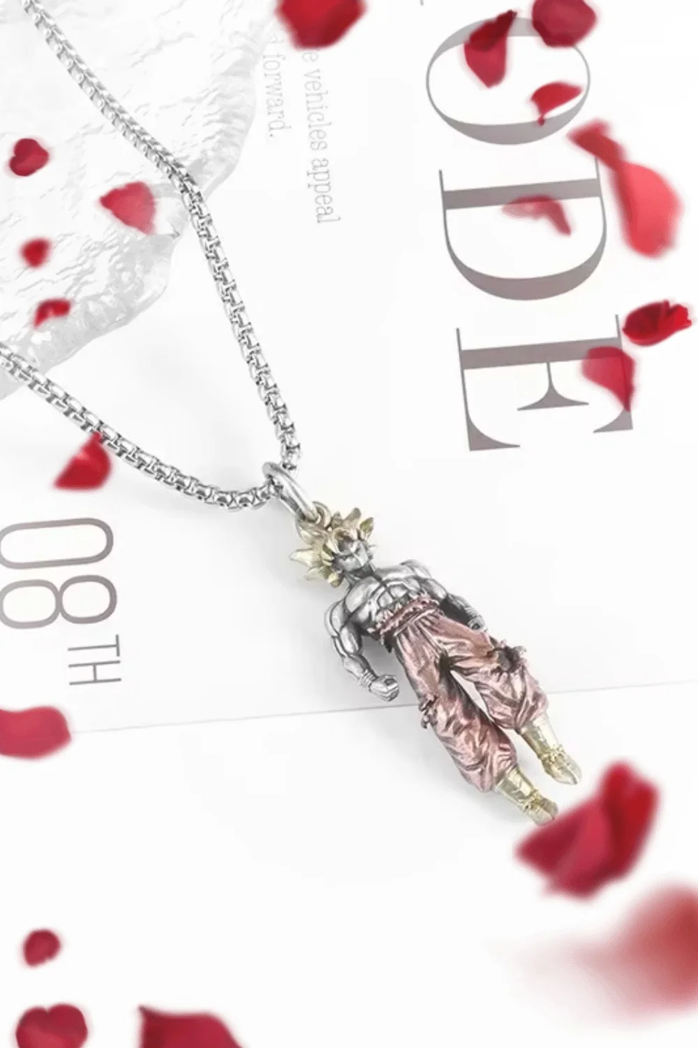 Dragon Ball Son Goku Metal Necklace Anime Characters Men Women Retro Alloy Pendant Couple Student Youth Fashion Birthday Gift