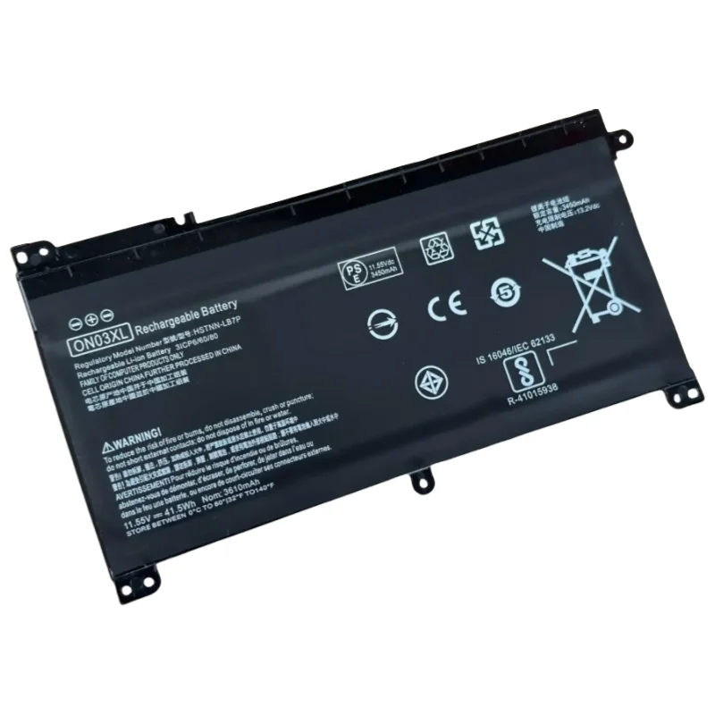 11.55V 41.5Wh New Laptop Battery ON03XL For HP Pavilion X360 13-u 14-ax040wm M3-U 13-U HSTNN-LB7P HSTNN-UB6W TPN-W118 844203-850