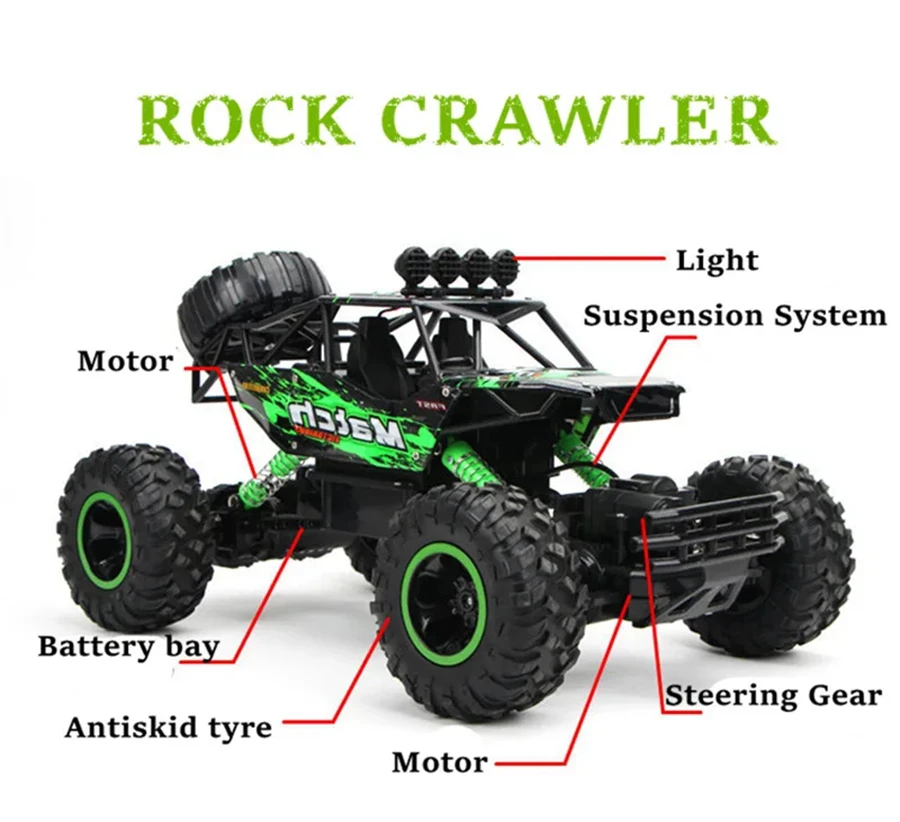 Oike 1:16 /1:12 All Terrain RC Car 30KM/H High Speed 4WD Electric Remote Control Buggy 4X4 Off-Road Truck Vehicle Model Toy Gift