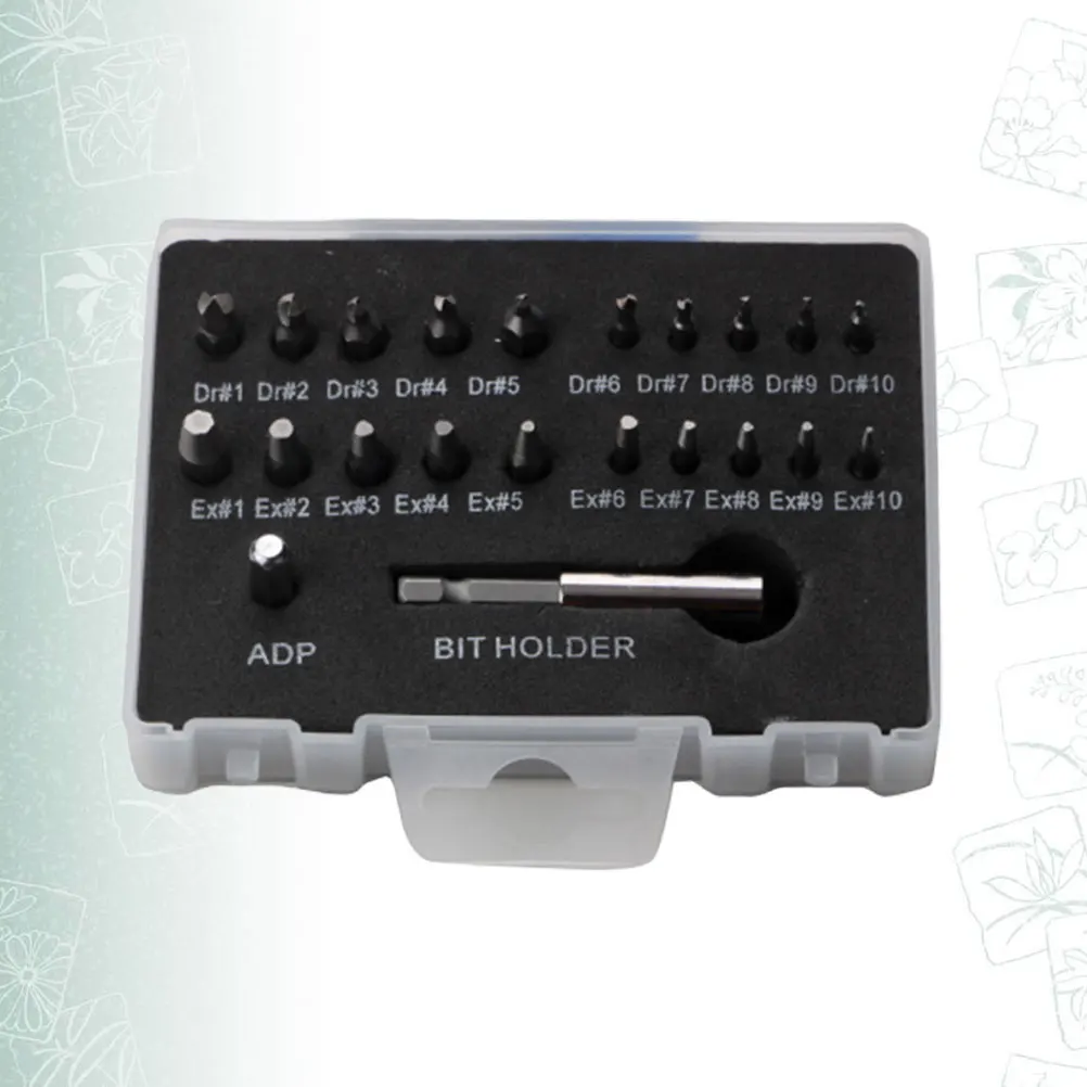 

22Pcs Damaged Nut Extractor Set Double-end Broken Bolts Remover Extractor for Easily Removing Hardness Nuts-Type High