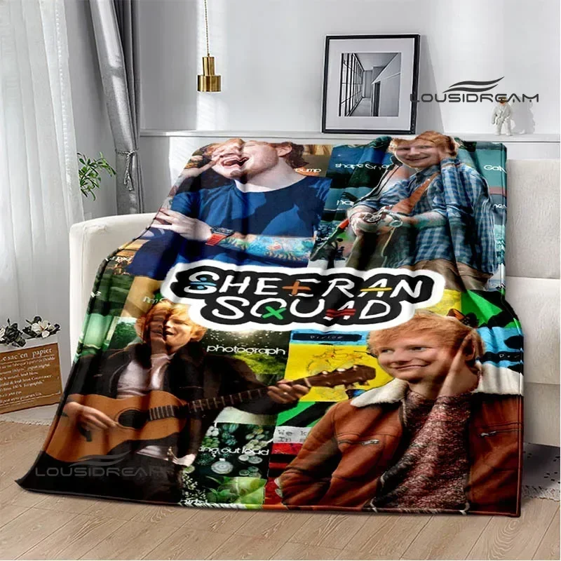 Singer Ed Sheeran printed blanket Warm Flannel blankets Soft and comfortable blanket bed linings blankets for beds Birthday Gift