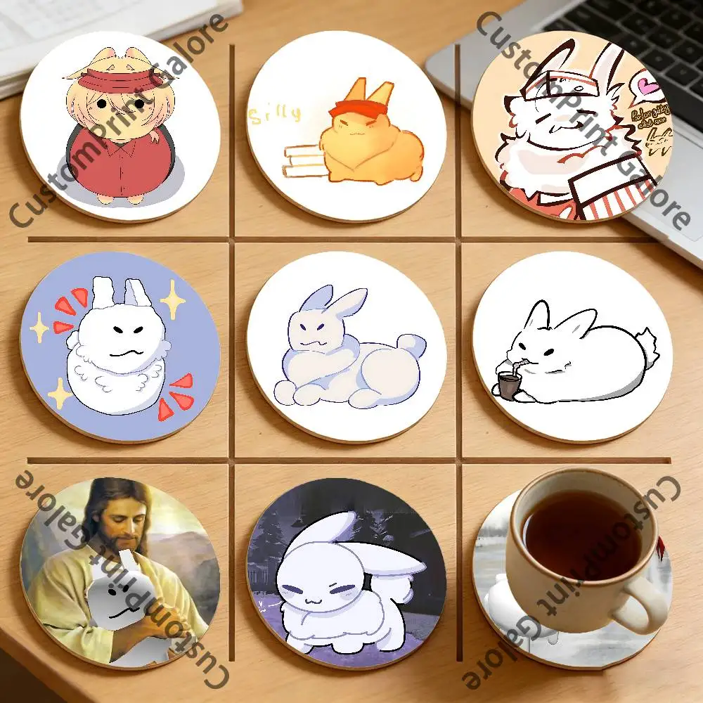 

Cute G-Gubby Heat-Resistant Pine Coasters Lightweight Sturdy for All Drinkware Easy to Clean