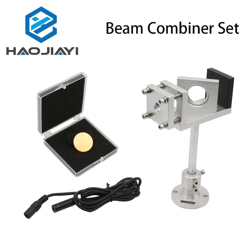 

HAOJIAYI Beam Combiner Set 20/25mm ZnSe Laser Beam Combiner + Mount + Laser Pointer for CO2 Laser Engraving Cutting Machine