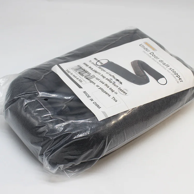 Customizable Fabric Pe Foam Under Door Draft Stopper Flexible Hanging Bottom Seal Wind Dust Noise Collision Protection