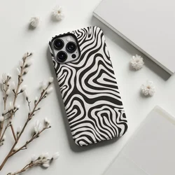 Trendy Groovy Swirls Phone Case For IPHONE 16ProMax 15 14 13 12 11 PRO Plus Acrylic TPU Two in one Mobile Phone Cases