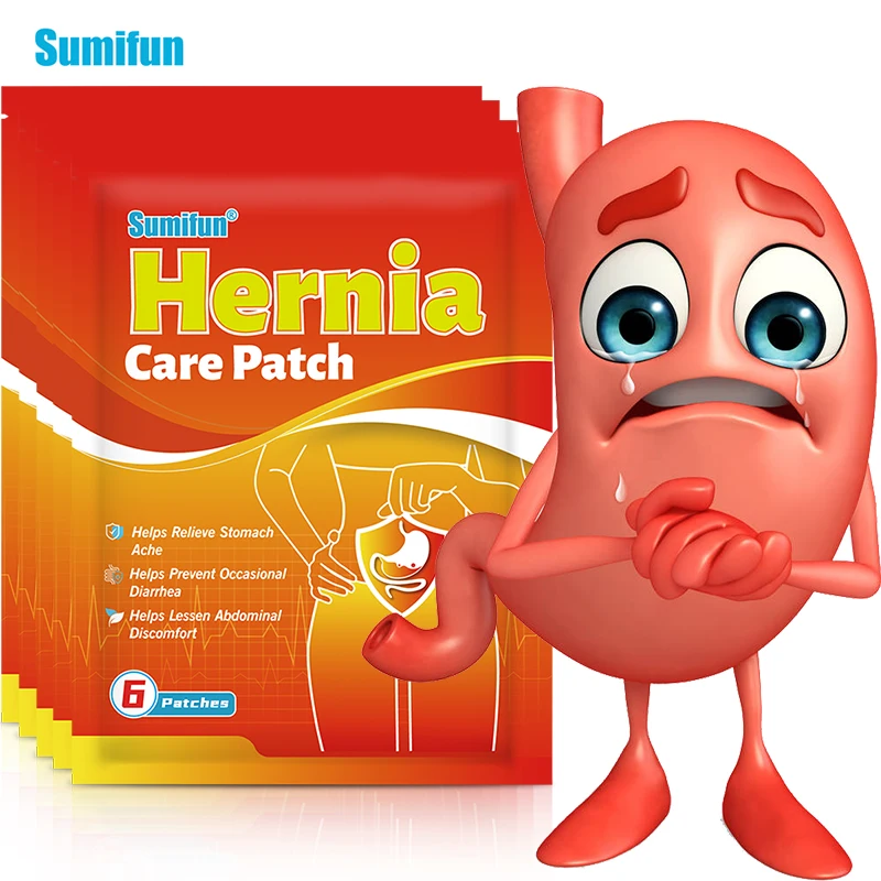 

12/36pcs Sumifun Hernia Inguinal Patch Relieve Diarrhea Abdominal Pain Stomach Acid Ache Bloating Medical Plaster Health Care