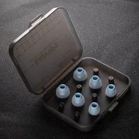 WHIZZER EasyTips ET100, almohadillas de silicona mate, repuesto de auriculares suaves para auriculares IEM HIFI, aislamiento de ruido de alta calidad