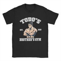 Aoi Todo Brothers Gym T Shirts Men's Pure Cotton Novelty T-Shirt Round Neck Anime Tees Short Sleeve Tops Gift Idea