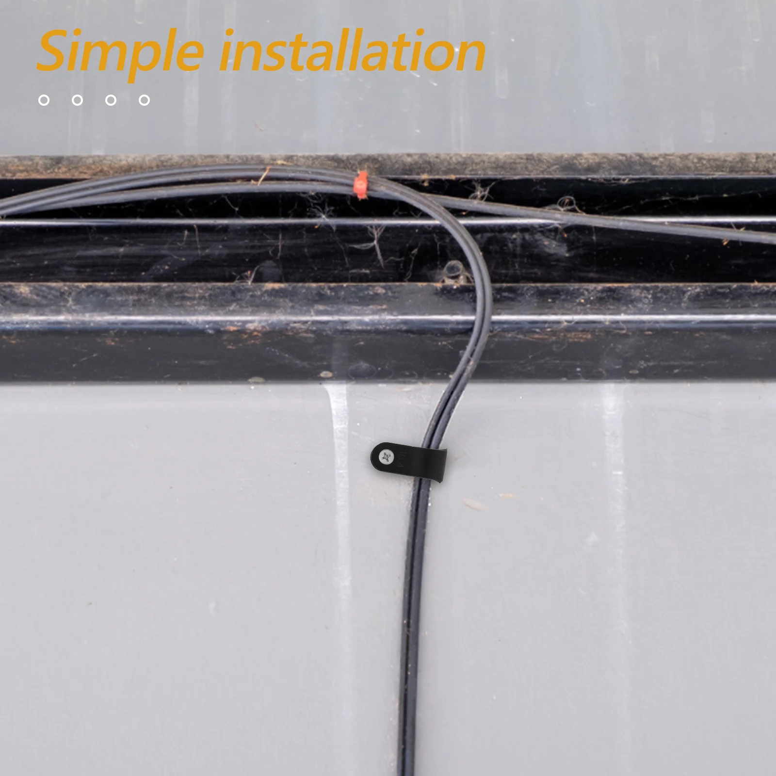 

1000pcs Cable Wall Mount Cord Management Clips Wire Clamps Fasteners Solar Cable Clamps Wiring Clips For Home Office Bedroom