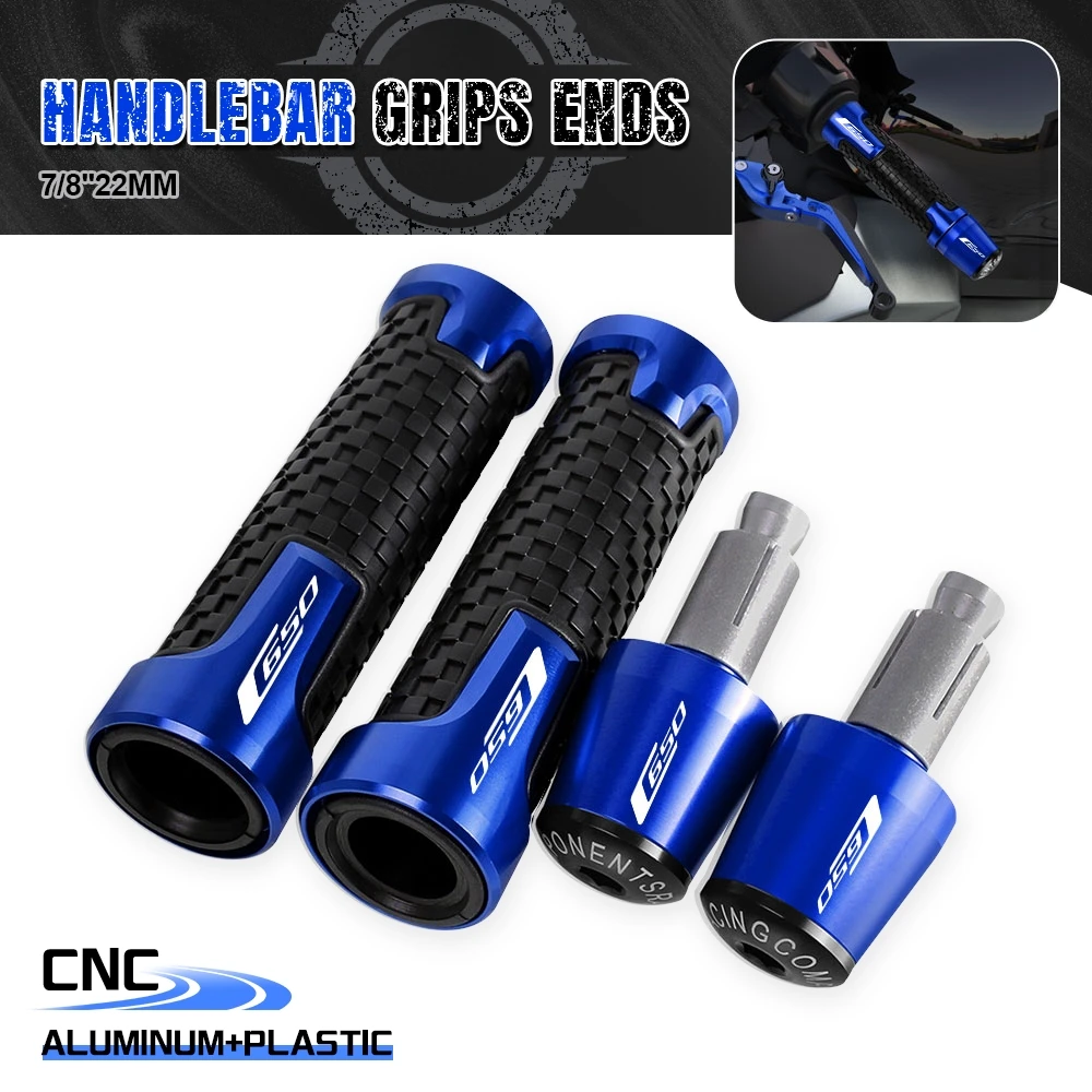 

Motorcycle Accessories Handlebar Hand Grips CNC Handle Bar End Caps Plug FOR BMW C650 2015 2016 2017 2018 2019 2020 2021 2022