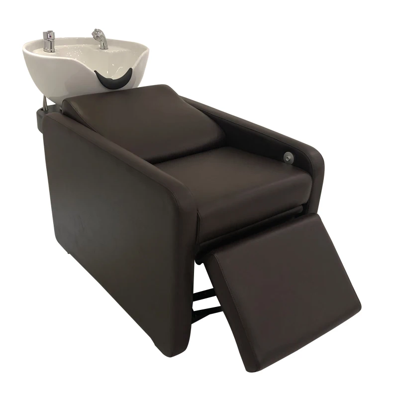 

Hair Salon Wash Chair Bed Hair Salon Furniture black Shampoo Chairs With Basin electric massage shampoo chair One-stop purchase