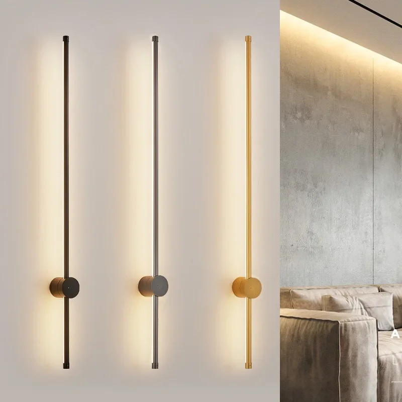 

Modern Led Wall Lamp Fixture 350° Rotation Wall Sconce Light for Indoor Home Decor Living Room Bedroom Bedside AC85-265V