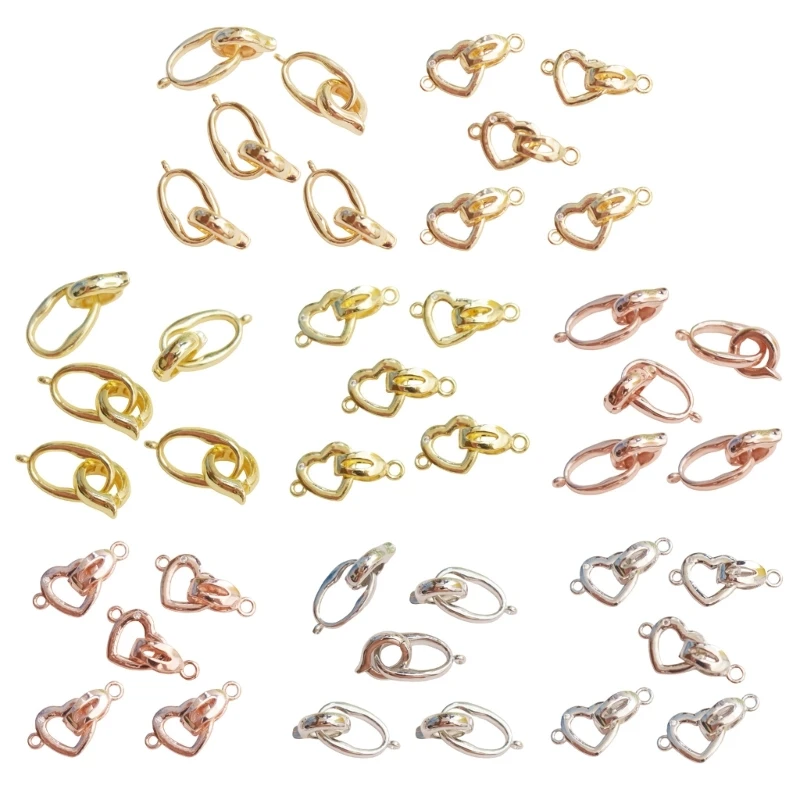 

Pack of 5 Clasps Multifuntional Jewelry Fasteners Fold Clasps for Jewelry