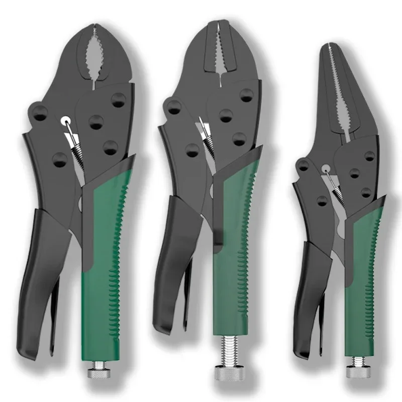 Multi-Function Locking Pliers 7/9/10 Inch Round/Straight Smooth Pipe Wrench Universal Pressure Strong Clamp Hand Tools