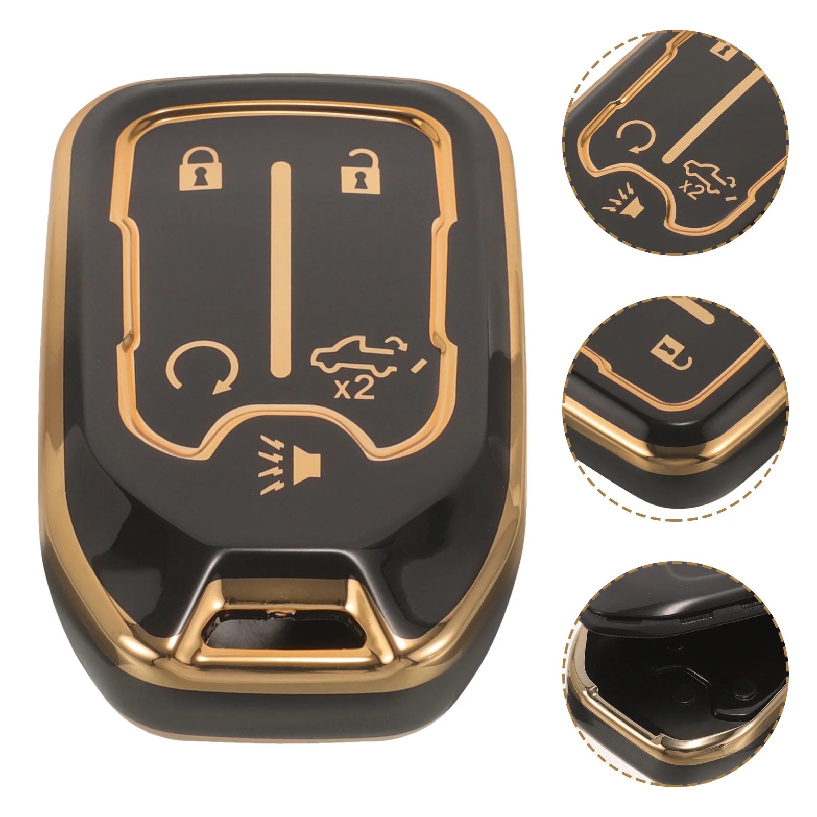 غطاء مفتاح فوب لمفاتيح السيارة Gmca11j5a مناسب مادة البولي يوريثان عالية الجودة مظهر أنيق سهل الوظيفة حافظة مفاتيح #1